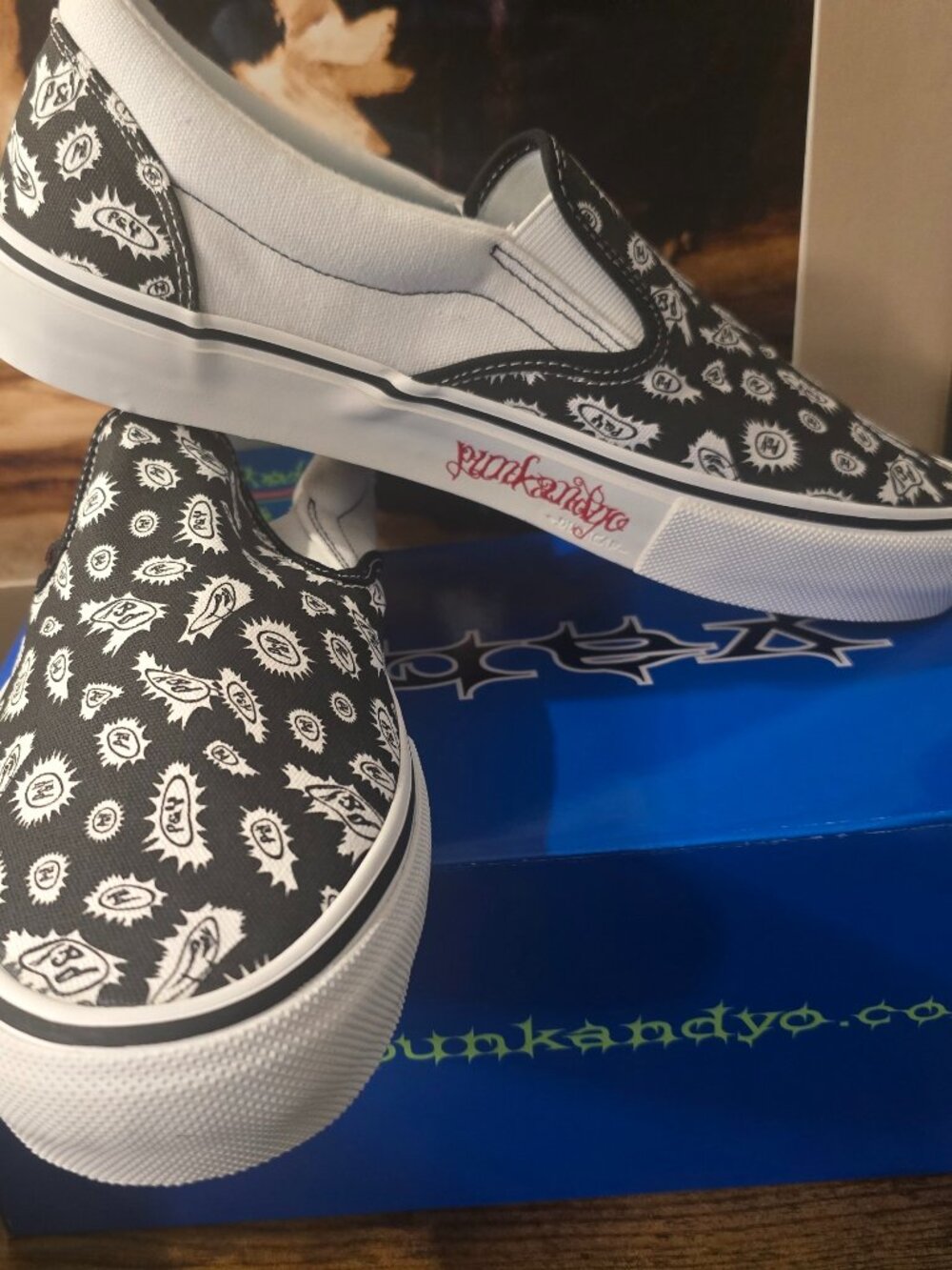 Vans X PUNKANDYO Skate Slip-On VN000EKPY28 2026 Men's Sz 10 Shoes Sneakers NEW